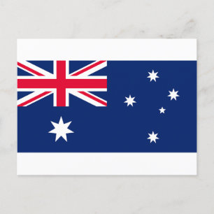 Australiens flagga helg vykort