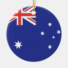 Australiens flagga julgransprydnad keramik