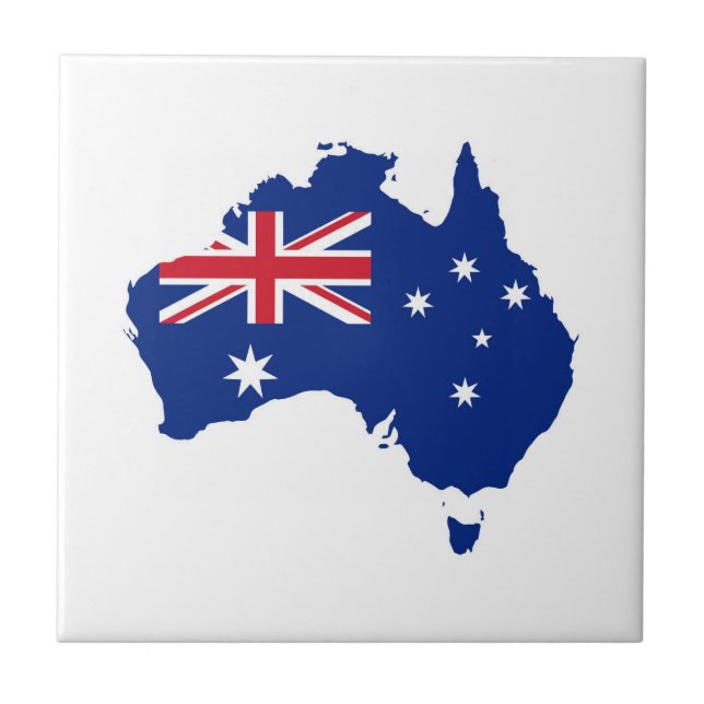 Australiens flagga kakelplatta (Framsidan)