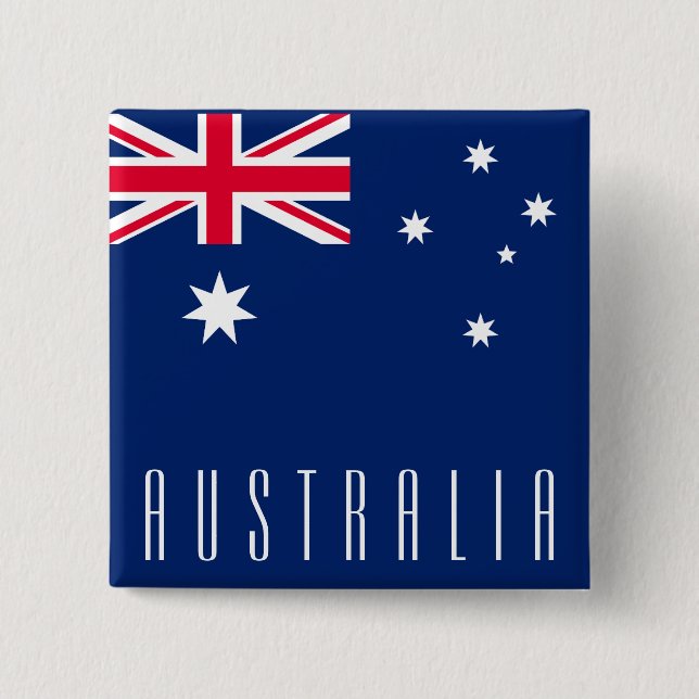 Australiens flagga knapp (Framsida)