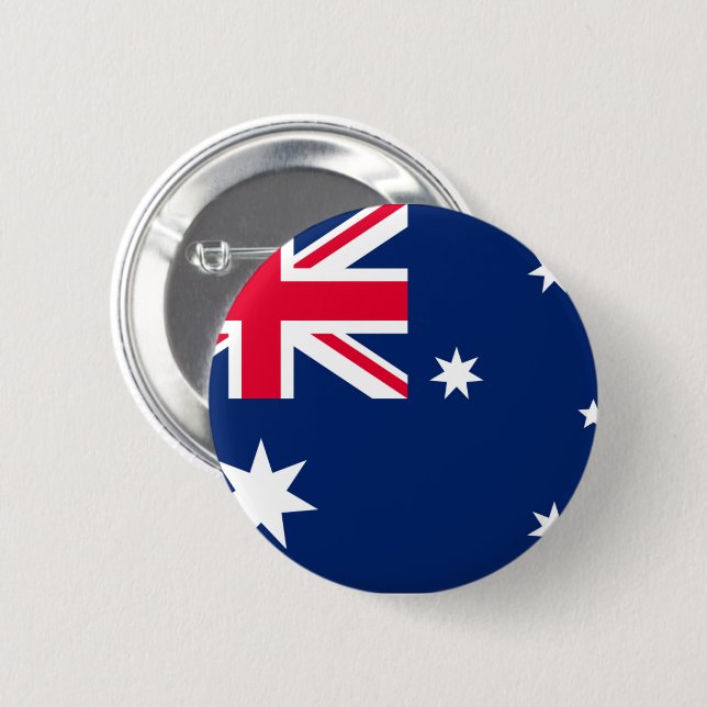 Australiens flagga knapp (Framsida & baksida)