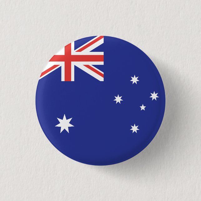 Australiens flagga knapp (Framsida)