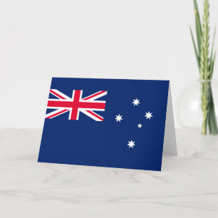 Australiens flagga kort