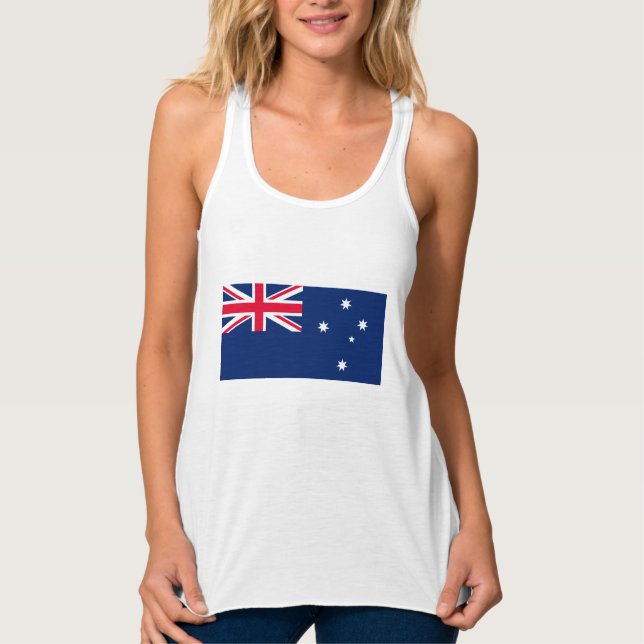 Australiens flagga linne med racerback  (Framsida)