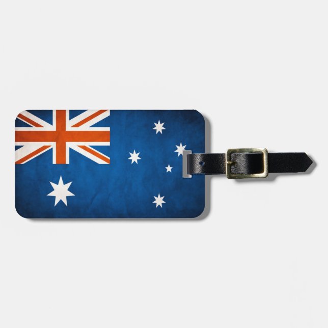 Australiens Flagga Luggage Tag Bagagebricka (Horisontell Framsida)
