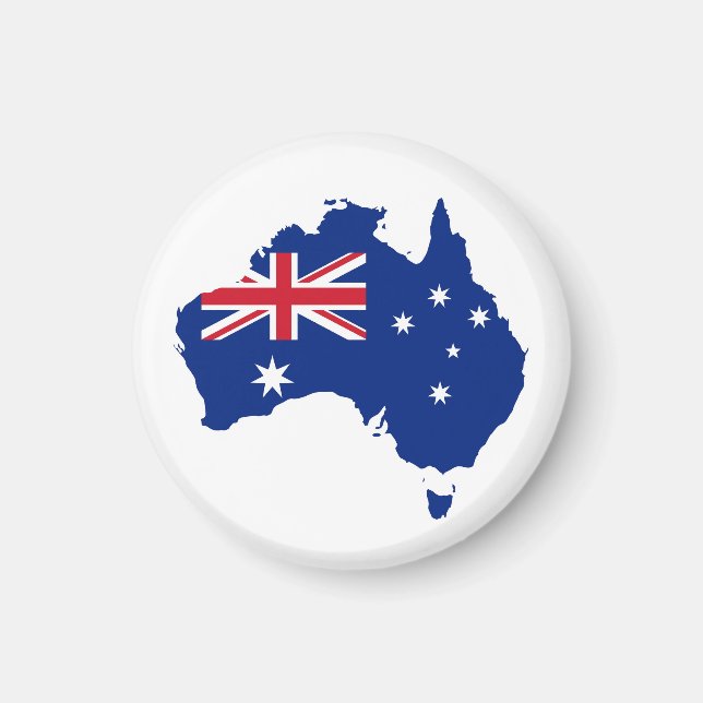 Australiens flagga magnet (Framsidan)