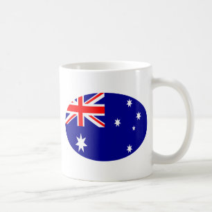 Australiens Flagga Oval MUSEUM Zazzle-gåvor Kaffemugg