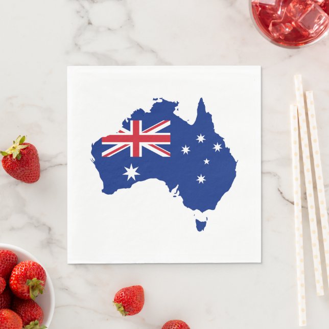 Australiens flagga pappersservett (Insitu)