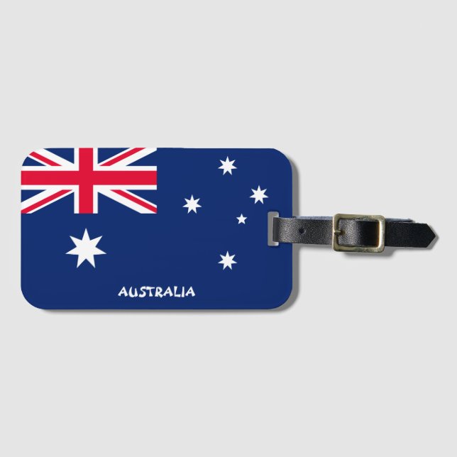 Australiens Flagga Patriotic Bagagebricka (Framsida horisontal)