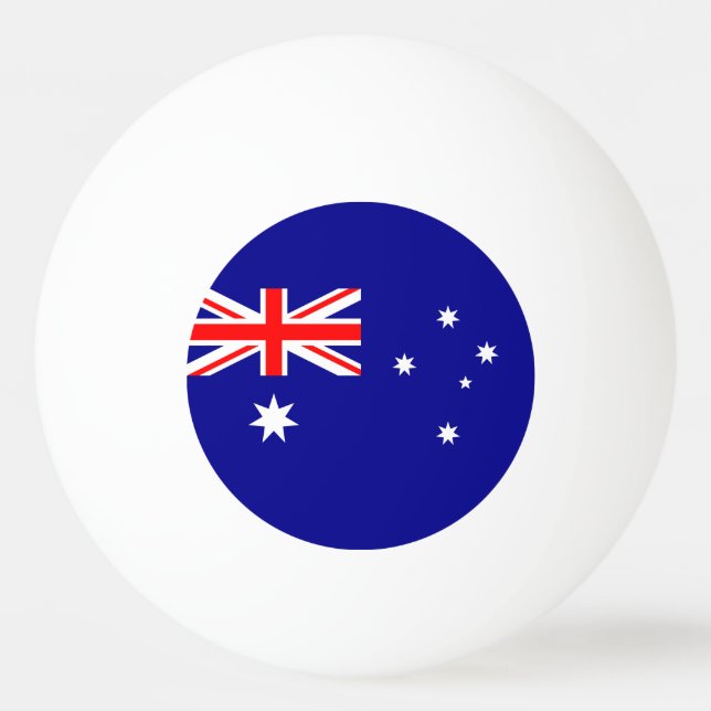 Australiens flagga pingisboll (Framsidan)