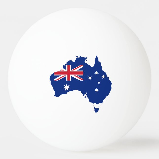 Australiens flagga pingisboll (Framsidan)