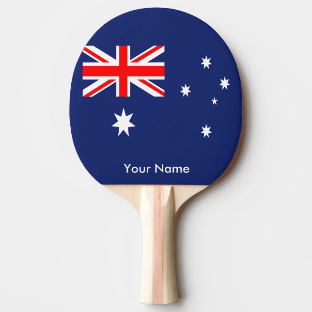 Australiens flagga pingisracket (Framsidan)