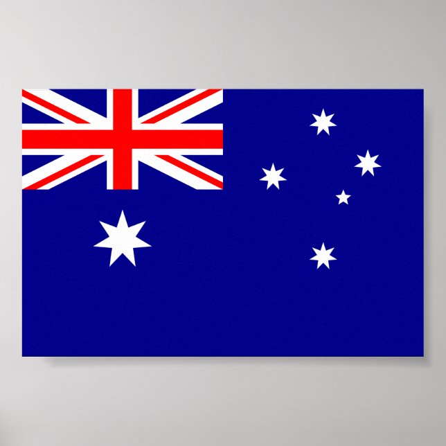 Australiens flagga poster (Framsidan)