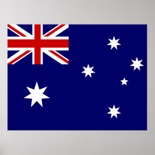 Australiens flagga poster