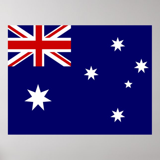 Australiens flagga poster (Framsidan)