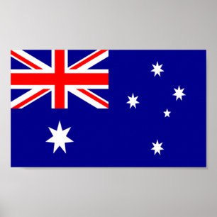 Australiens flagga poster