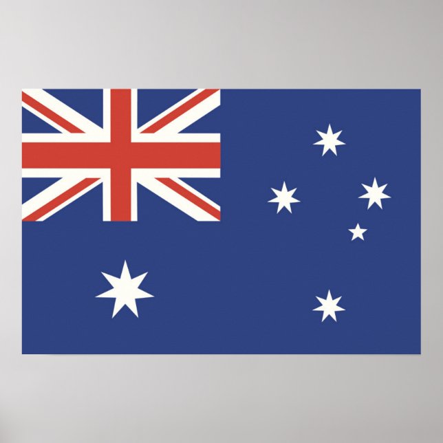Australiens flagga poster (Framsidan)