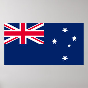 Australiens flagga Poster