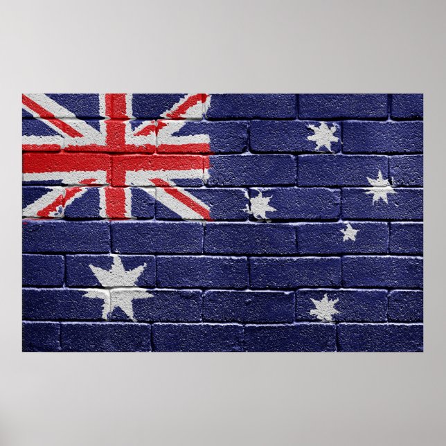 Australiens flagga poster (Framsidan)