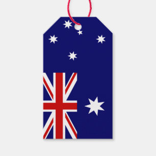 Australiens flagga presentetikett