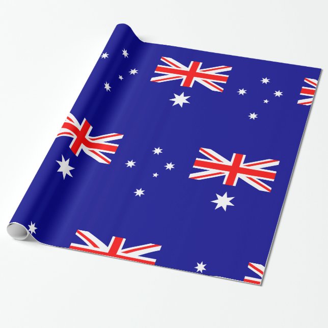 Australiens flagga presentpapper (Utrullad)