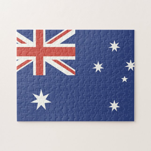 Australiens flagga pussel (Horisontell)