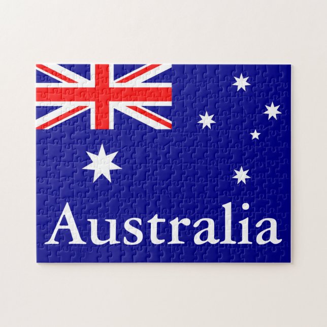Australiens flagga pussel (Horisontell)