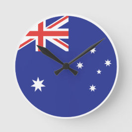 Australiens flagga rund klocka