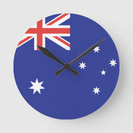 Australiens flagga rund klocka