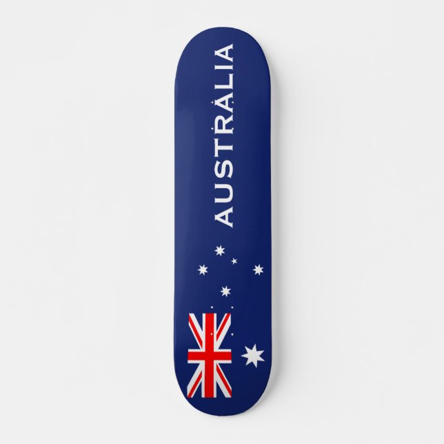 Australiens flagga skateboard bräda 21,5 cm (Framsida)