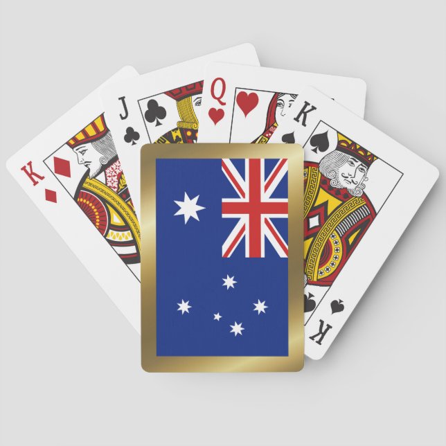 Australiens flagga spelkort (Baksidan)
