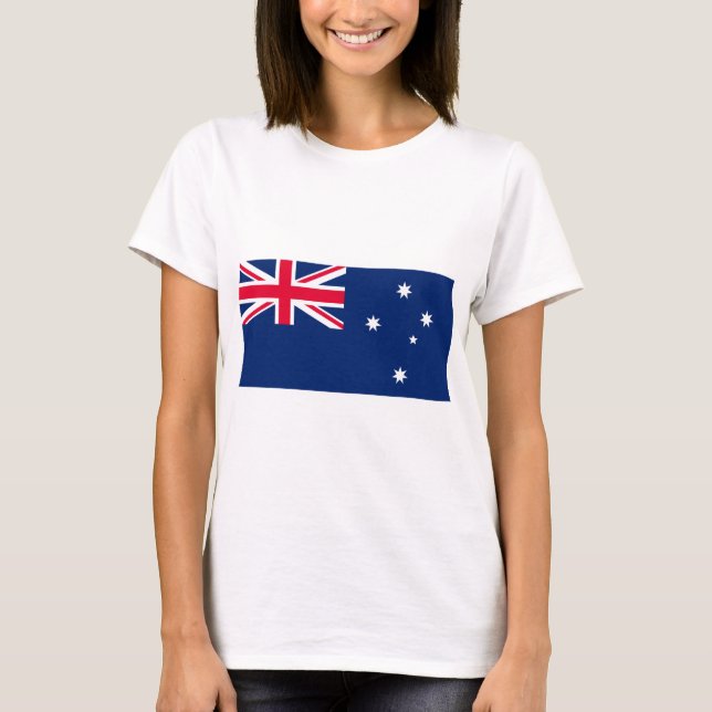Australiens flagga t shirt (Framsida)