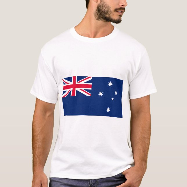 Australiens flagga t shirt (Framsida)