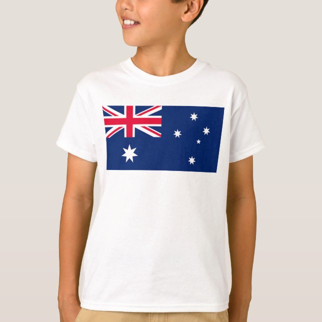 Australiens flagga t shirt (Framsida)