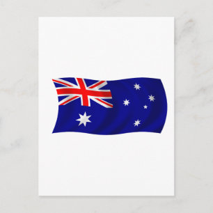 Australiens flagga vykort