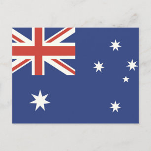 Australiens flagga vykort