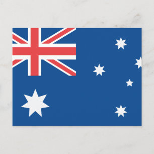 Australiens flagga vykort