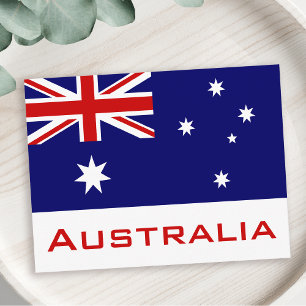 Australiens flagga vykort