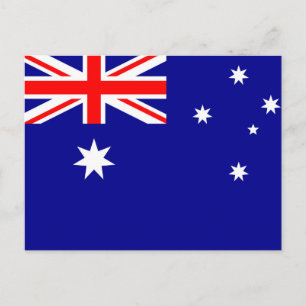 Australiens flagga vykort