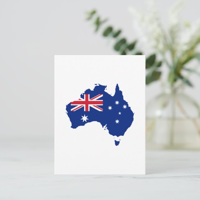 Australiens flagga vykort (Stående Fram)