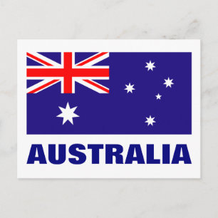 Australiens flagga-vykort vykort