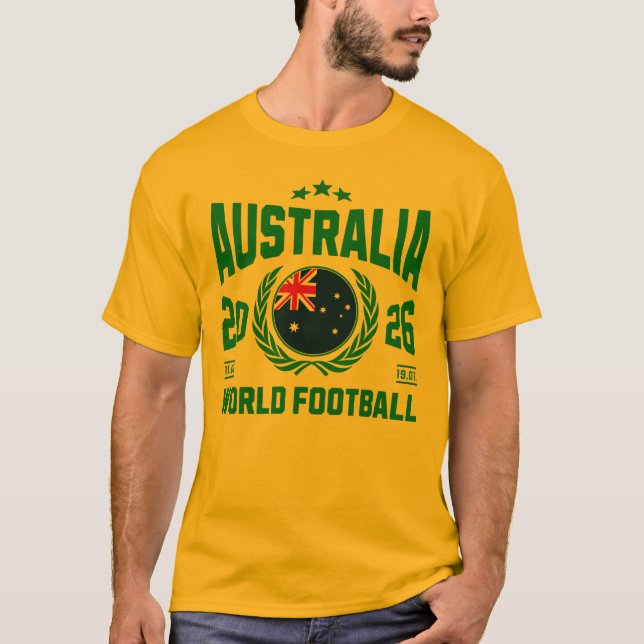 Australiens fotboll 2026 t shirt (Framsida)