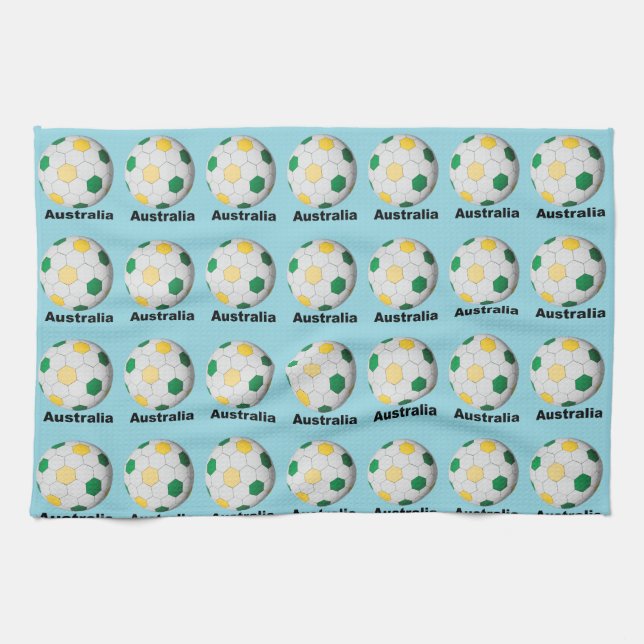 Australiens fotboll kökshandduk (Horisontell)