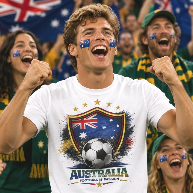 Australiens fotbollsfan Världscupen Supporter T Shirt (Skapare uppladdad)