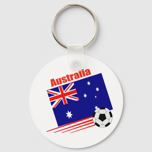 Australiens fotbollslag nyckelring (Framsida)