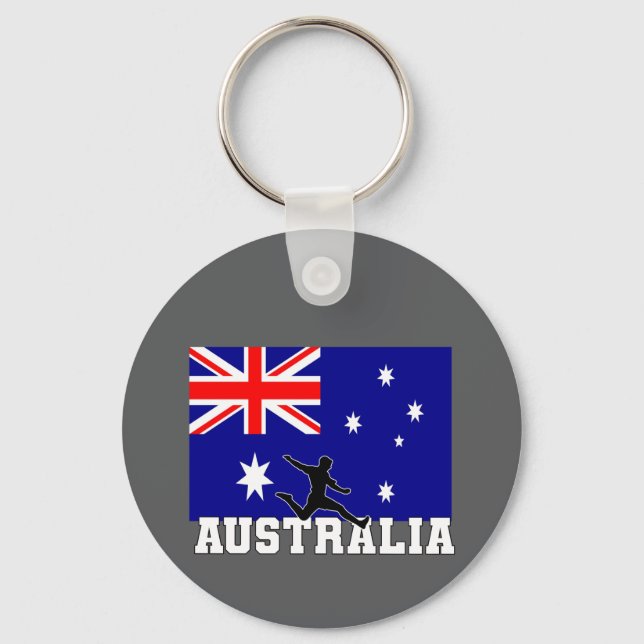 Australiens fotbollslandslag Australien Nyckelring (Framsida)