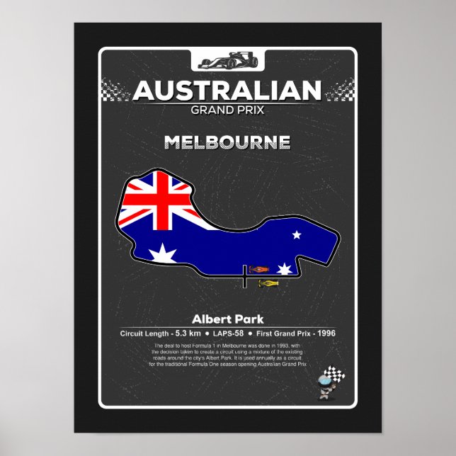Australiens GP-affisch Poster (Framsidan)