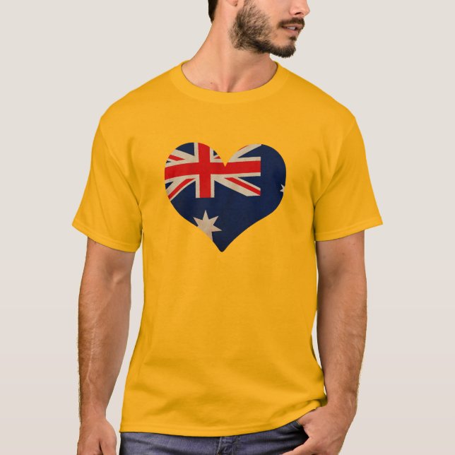 Australiens hjärta t shirt (Framsida)