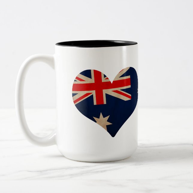 Australiens hjärta Två-Tonad mugg (Vänster)