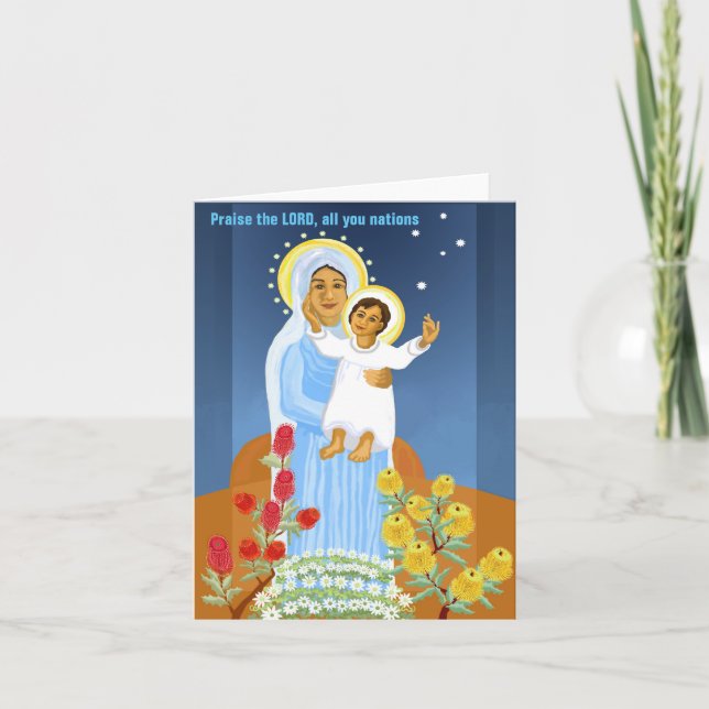 Australiens julscen kort (Framsida)